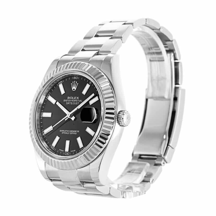 Rolex Datejust 116334BKSO Automatic Black Dial Replica - Image 2