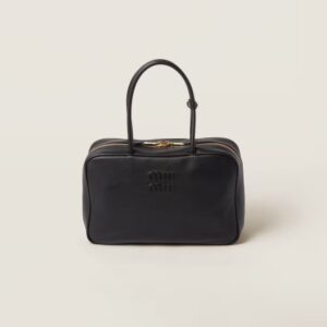 Leather Beau Handbag Black color