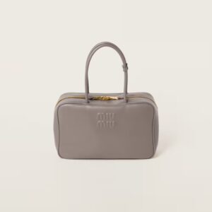 Leather Beau Handbag Clay-gray