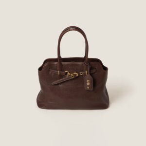Aventure Nappa Leather Handbag Shrubland Color