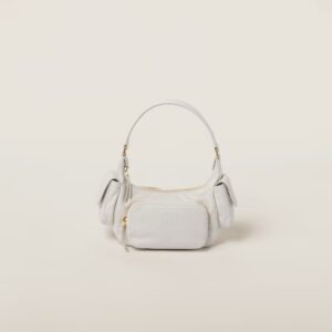 Soft Lamb Nappa Pouch White