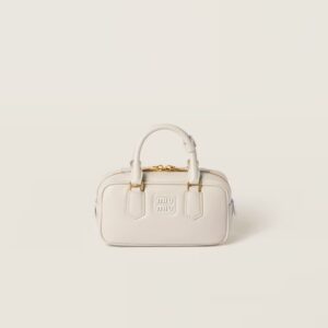 Arcadie Leather Small Handbag White