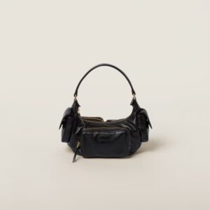 Soft Lamb Nappa Pouch Black