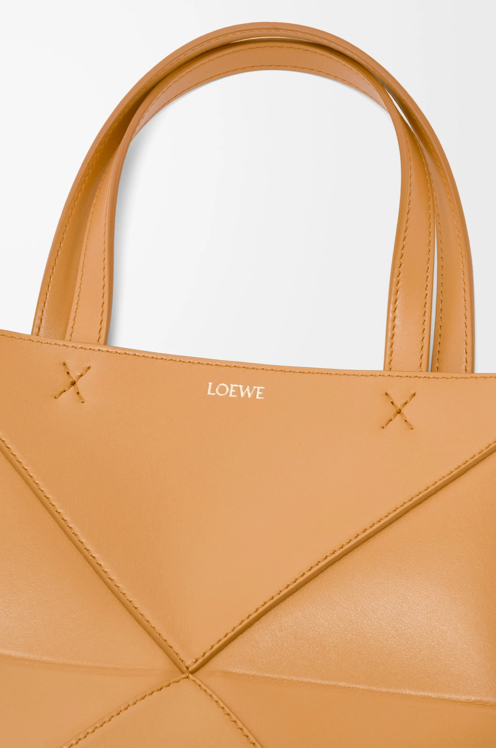 Mini Puzzle Fold tote in shiny calfskin - Image 4