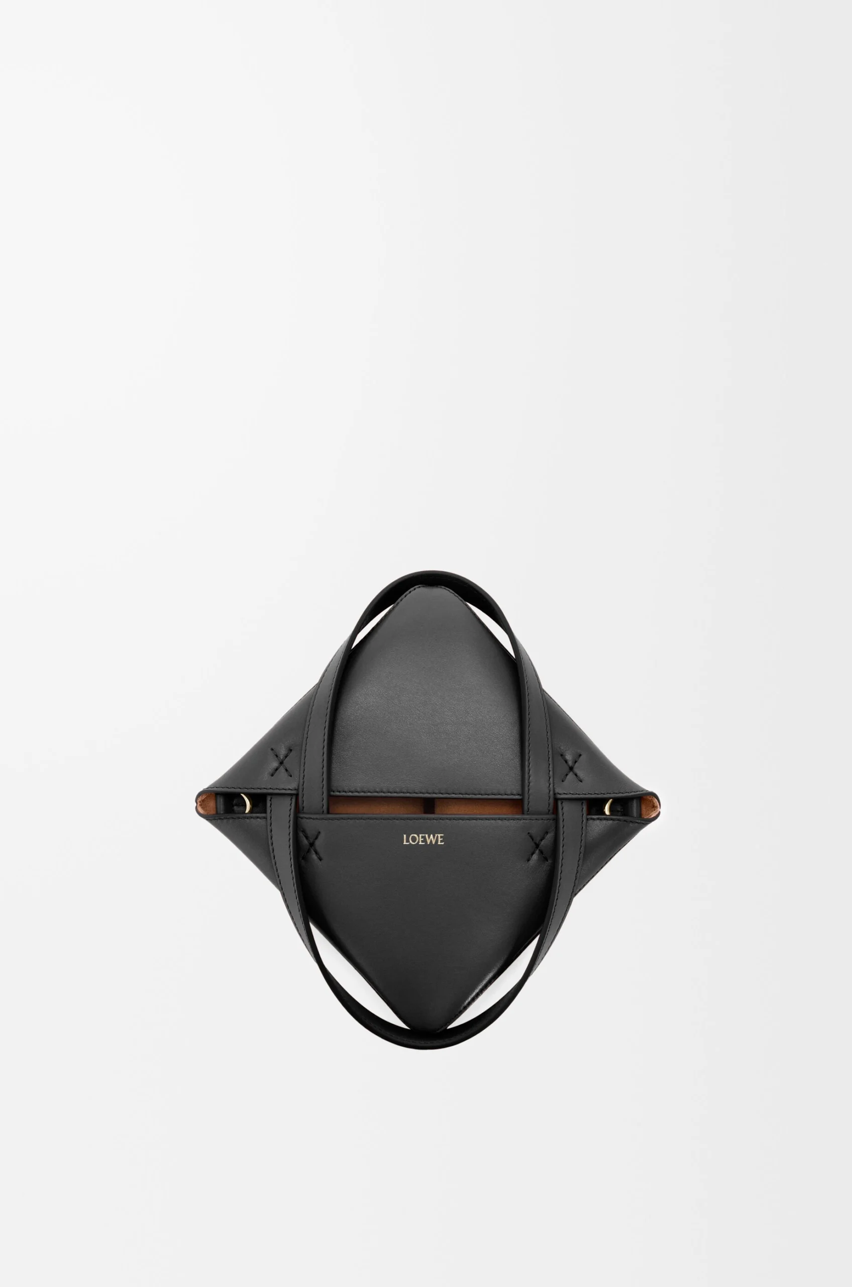 Mini Puzzle Fold tote in shiny calfskin - Image 4