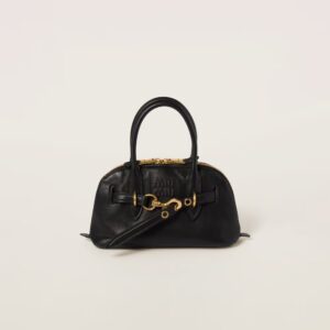 Aventure Nappa Leather Handbag Black