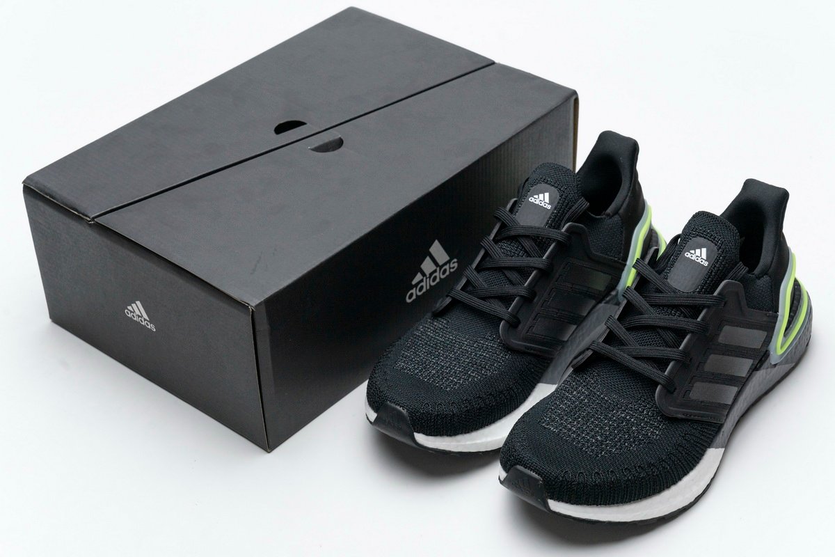 Adidas Ultra BOOST 20 CONSORTIUM Black Grey Green Real Boost FY3452 - Image 2