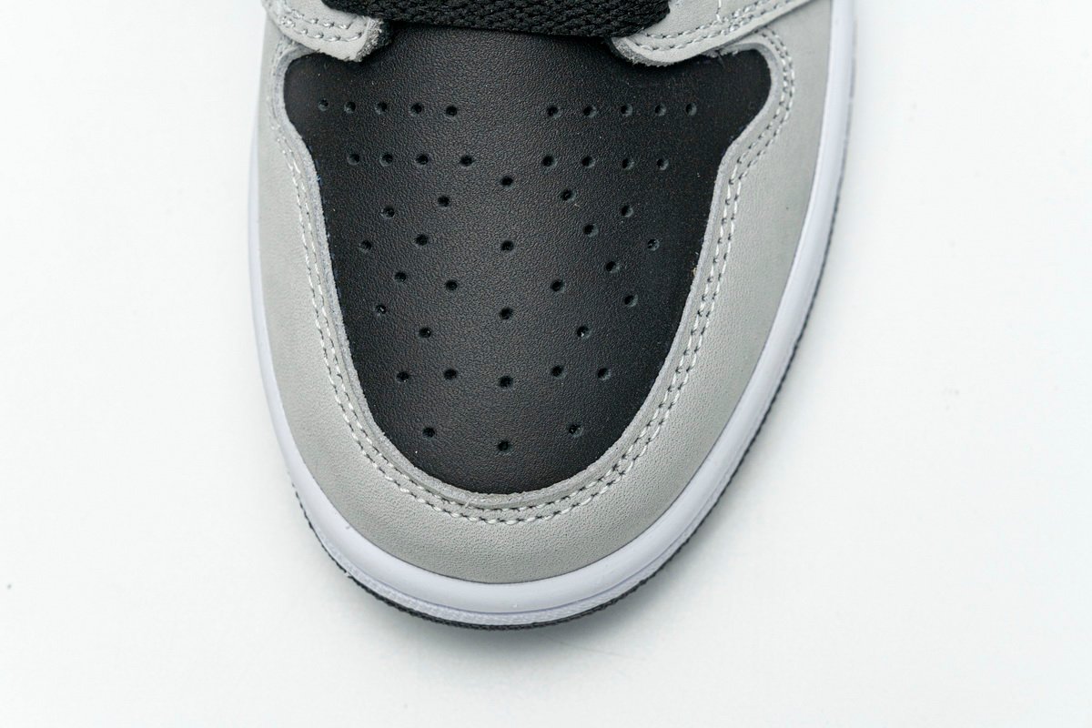 Air Jordan 1 Shadow 2.0 Black Light Smoke Grey 555088-035 - Image 8