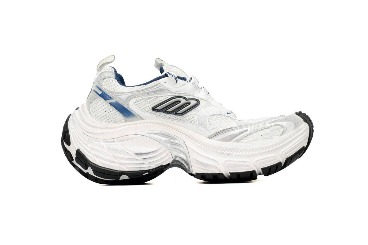 Balenciaga 10 XL White Gray and Blue 784342 W2MV2 1219 - Image 6