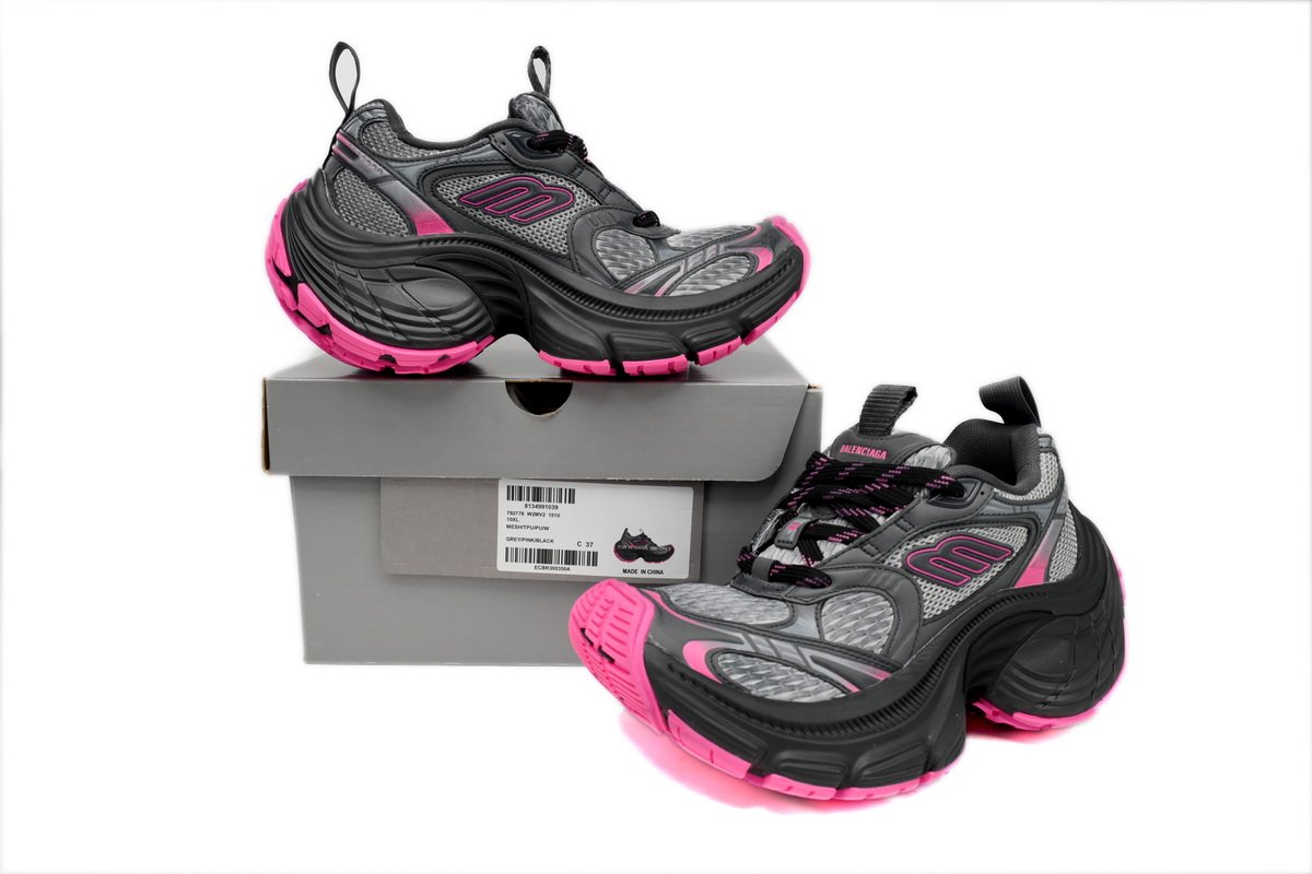 Balenciaga 10 XL White Gray Black Black Powder 784342 W2MV2 1510 - Image 3