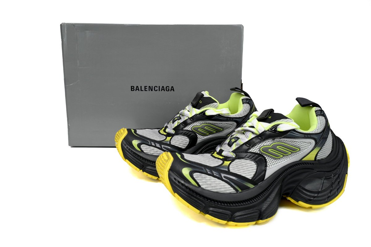 Balenciaga 10 XL White Gray Black Gray Yellow 784342 W2MV2 7010 - Image 3