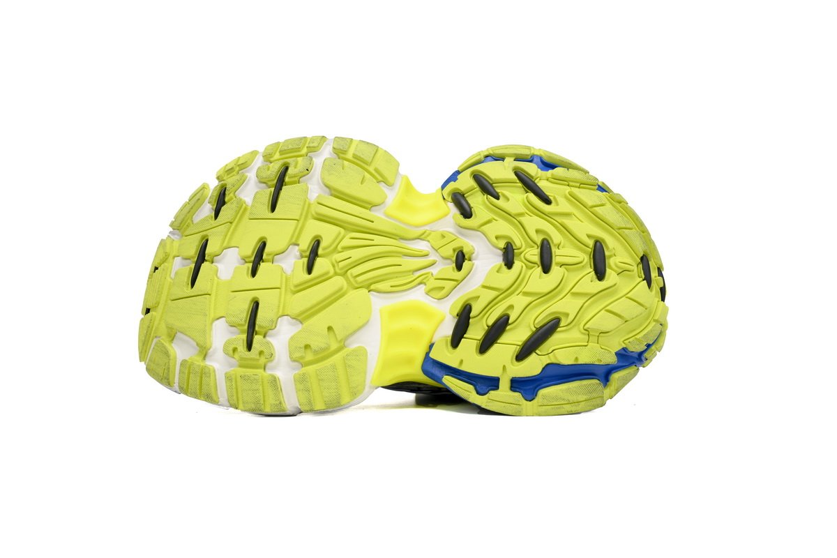 Balenciaga 10 XL White Gray Black White Blue Fluorescent Green 784342 W2MV2 7019 - Image 5