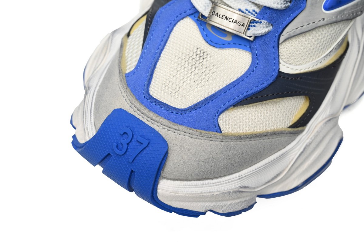 Balenciaga CARGO Sneaker Black White And Blue 784339-W2MV6-0328 - Image 7