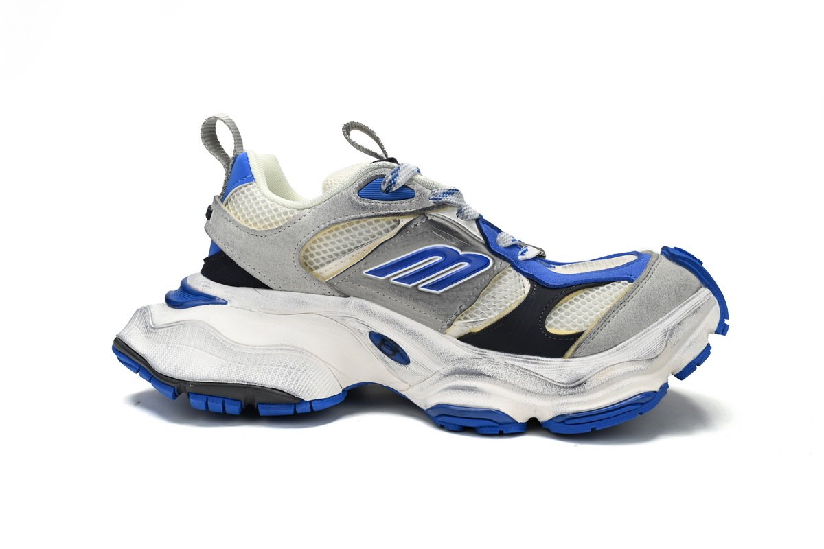 Balenciaga CARGO Sneaker Black White And Blue 784339-W2MV6-0328 - Image 6