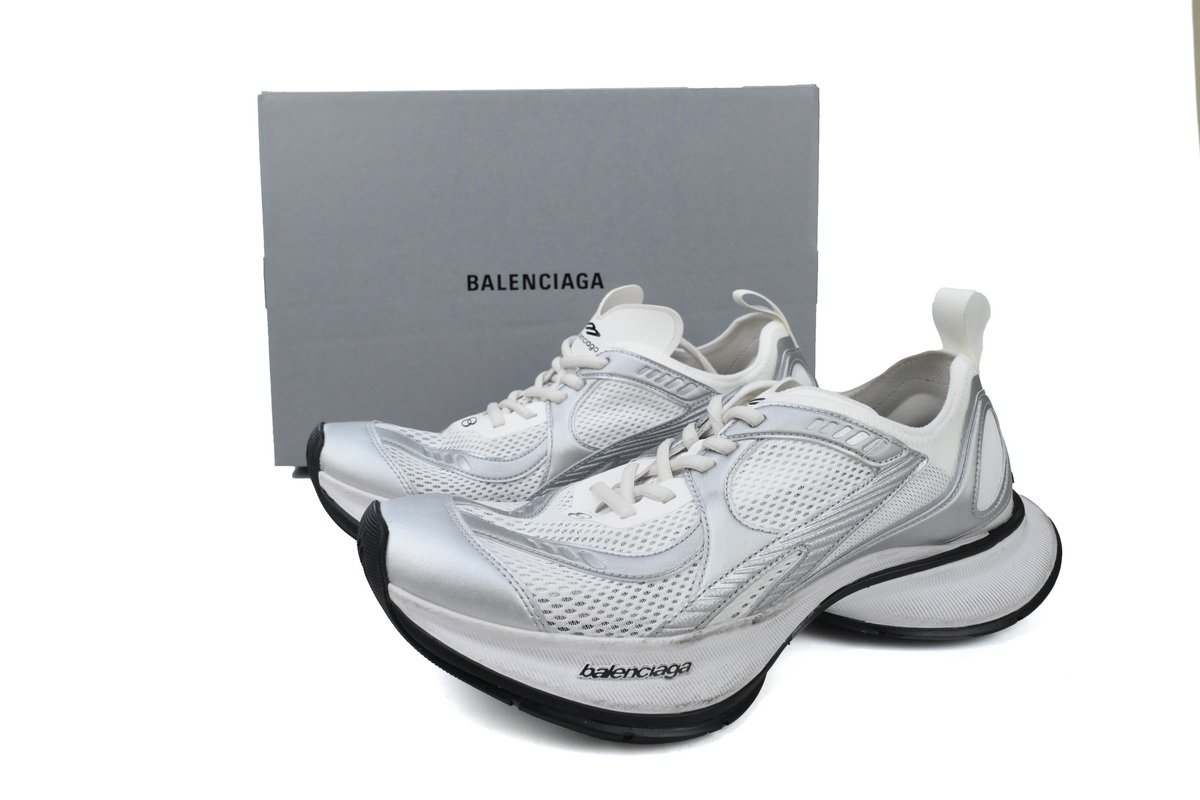 Balenciaga Circuit Sneaker 'Worn-Out -White Silver''  793945 WFLGY 9100 - Image 2