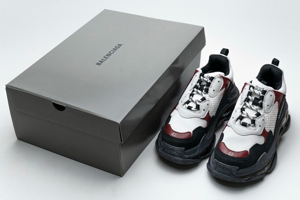 Balenciaga NEW Triple S Black Brown Red 541624 W09O1 2268 - Image 2
