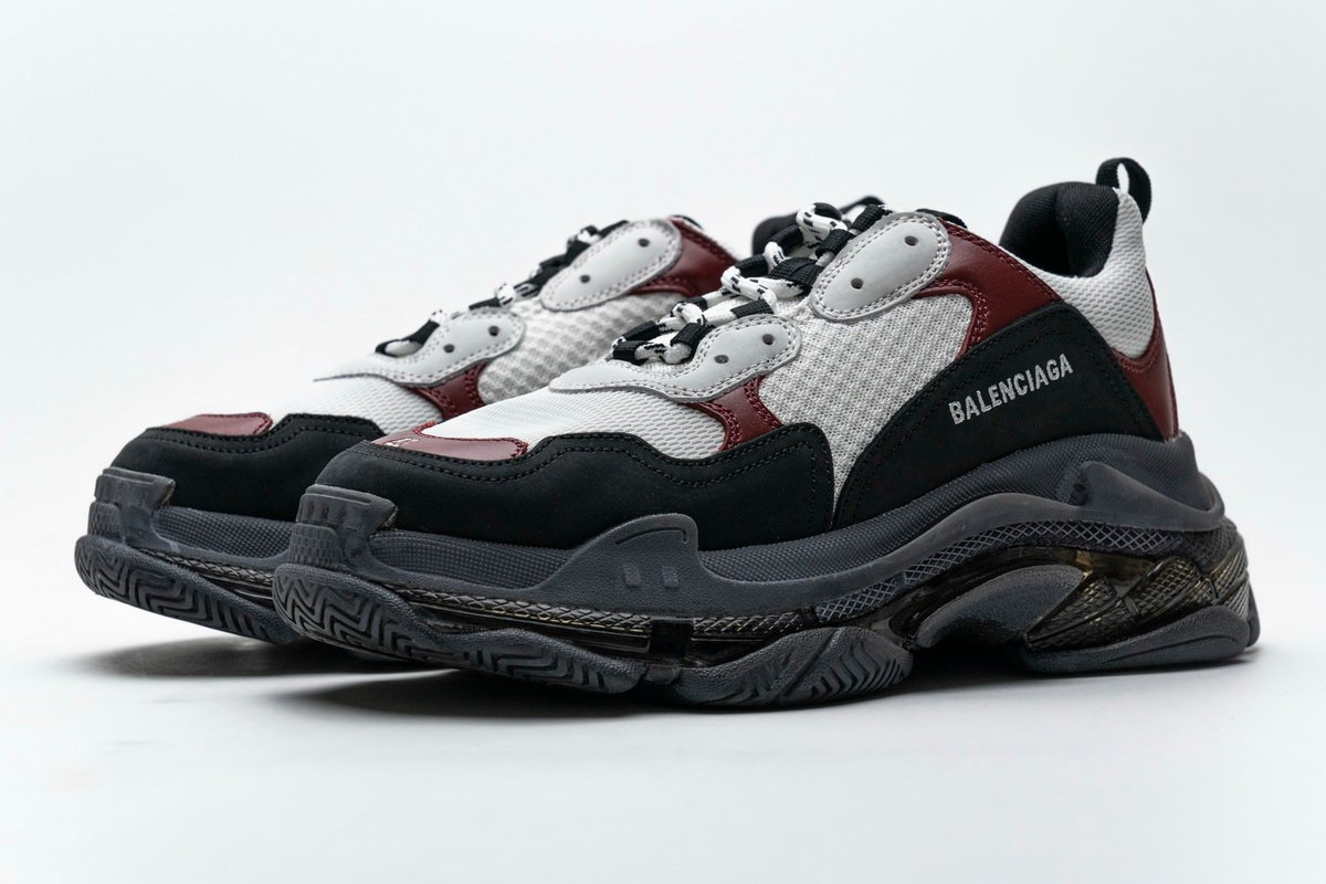 Balenciaga NEW Triple S Black Brown Red 541624 W09O1 2268 - Image 5
