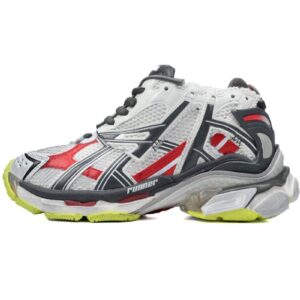 Balenciaga Runner White Black and Red 677402 W3RB2 9167
