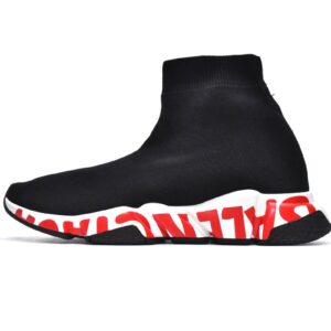 Balenciaga Speed Black(red word)