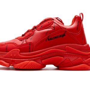 Balenciaga Triple S Letter Bright Red  524039 W2FA1 7632