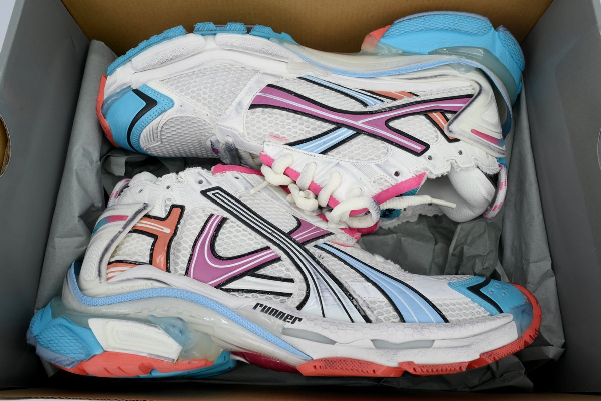 Balenciaga Wmns Runner Sneaker 'Grey Multi-Color' 772767 W3RMU 9458 - Image 5