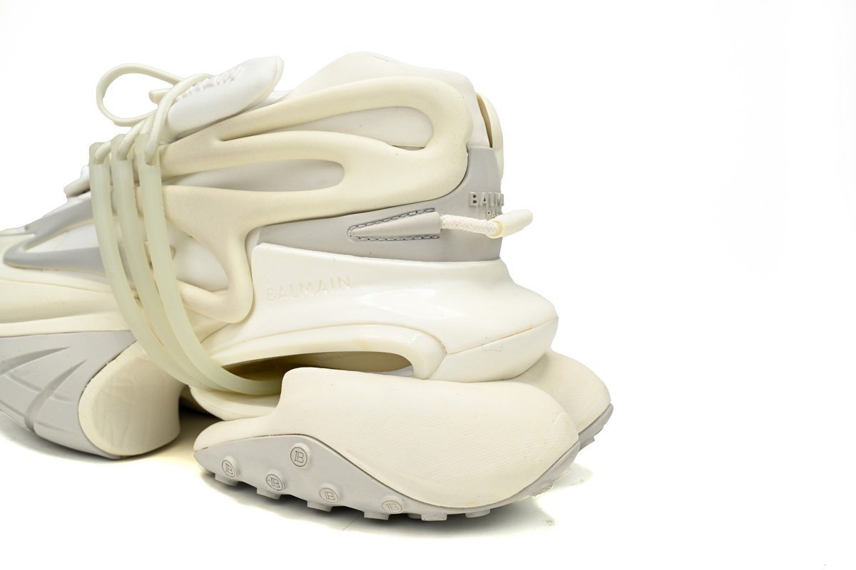 BALMAIN Multikolor Buty sportowe All White YM1VJ309 - Image 9