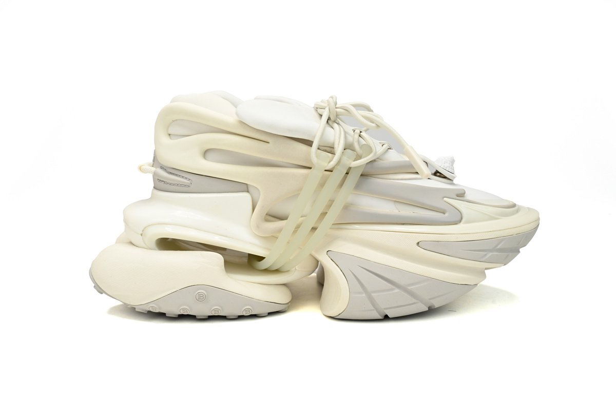 BALMAIN Multikolor Buty sportowe All White YM1VJ309 - Image 6