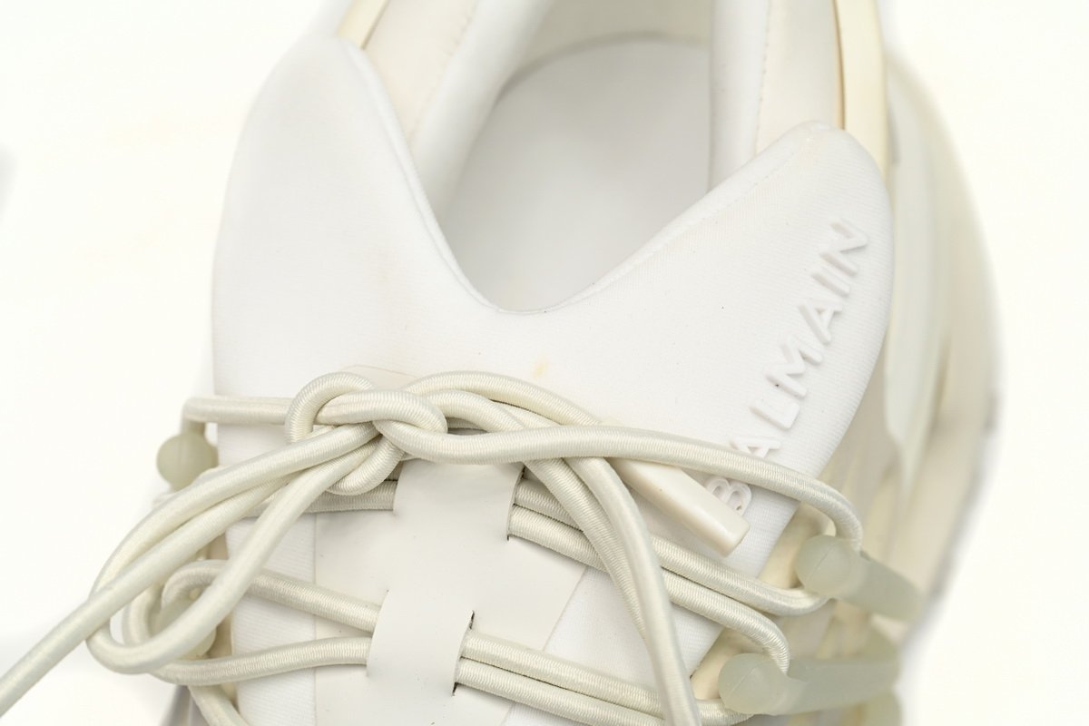 BALMAIN Multikolor Buty sportowe All White YM1VJ309 - Image 8