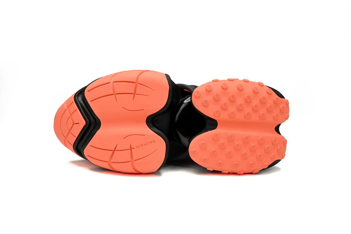 BALMAIN Multikolor Buty sportowe Black orange YM1VJ309 - Image 6