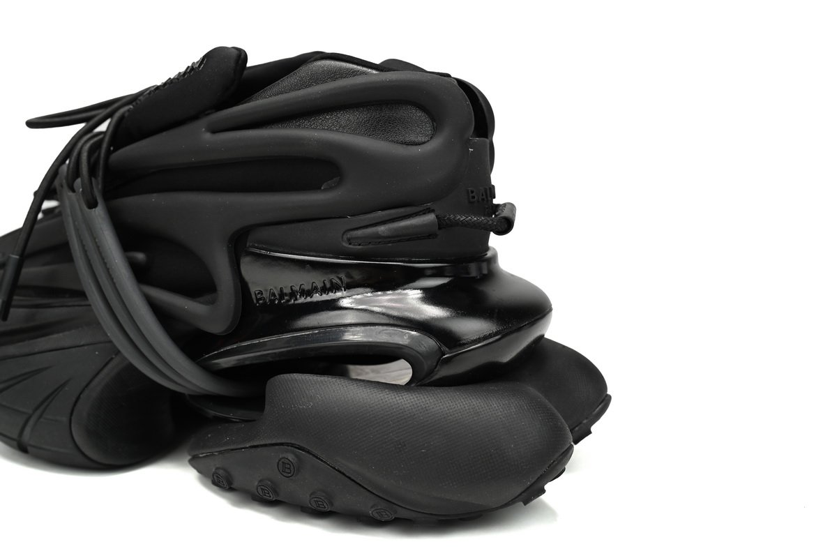 BALMAIN Multikolor Buty sportowe Black YM1VJ309 - Image 9