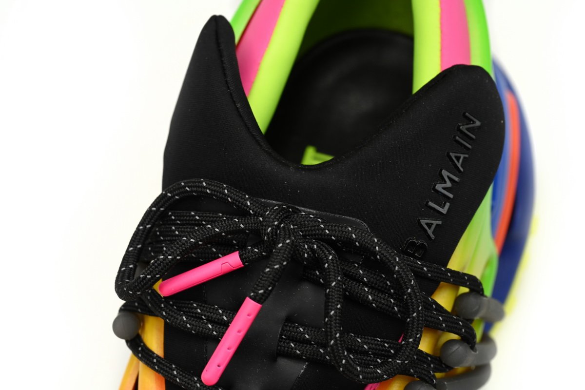 BALMAIN Multikolor Buty sportowe Colorful YM1VJ309 - Image 8