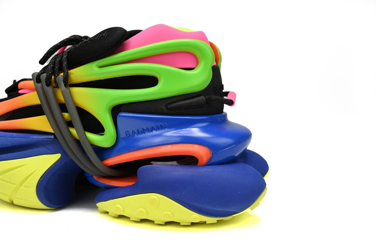 BALMAIN Multikolor Buty sportowe Colorful YM1VJ309 - Image 9