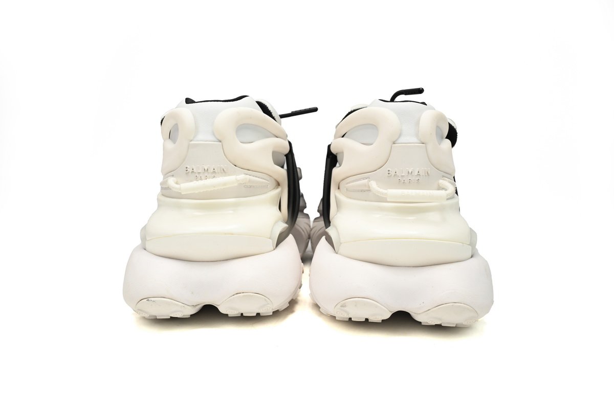 BALMAIN Multikolor Buty sportowe White and Black YM1VJ309 - Image 4