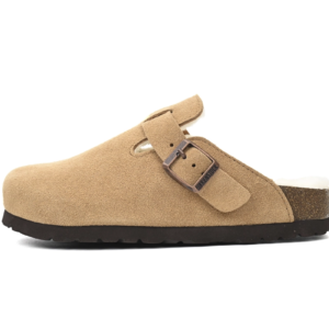 Birkenstock Boston Shearling Suede Leather Mink 1001141