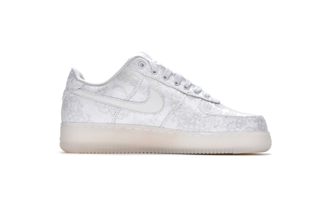 CLOT x Nike Air Force 1 Premium White AO9286-100 - Image 3