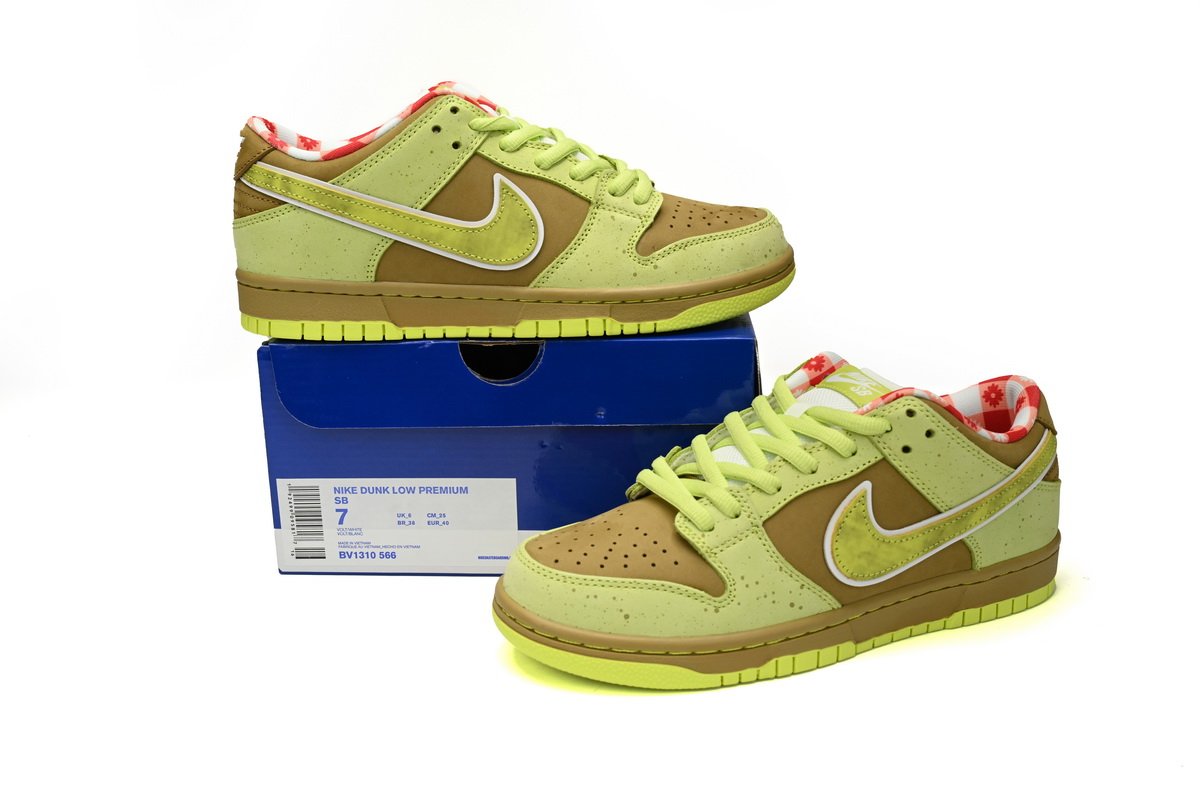 CONCEPTS × Nike Dunk SB Fluorescent Yellow Lobster BV1310-566 - Image 3