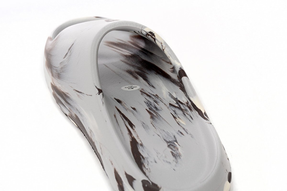 Yeezy Slide Enflame Oil Painting White Grey GZ5553 - Image 6