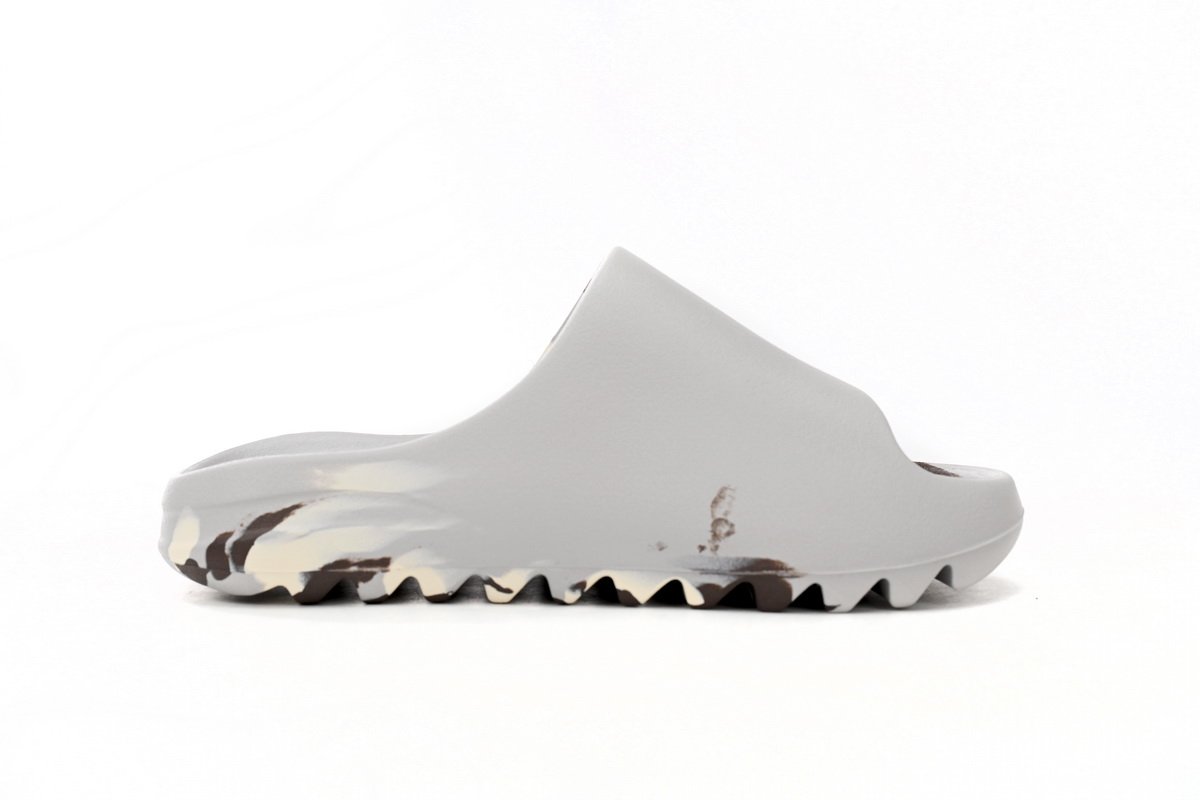 Yeezy Slide Enflame Oil Painting White Grey GZ5553 - Image 11