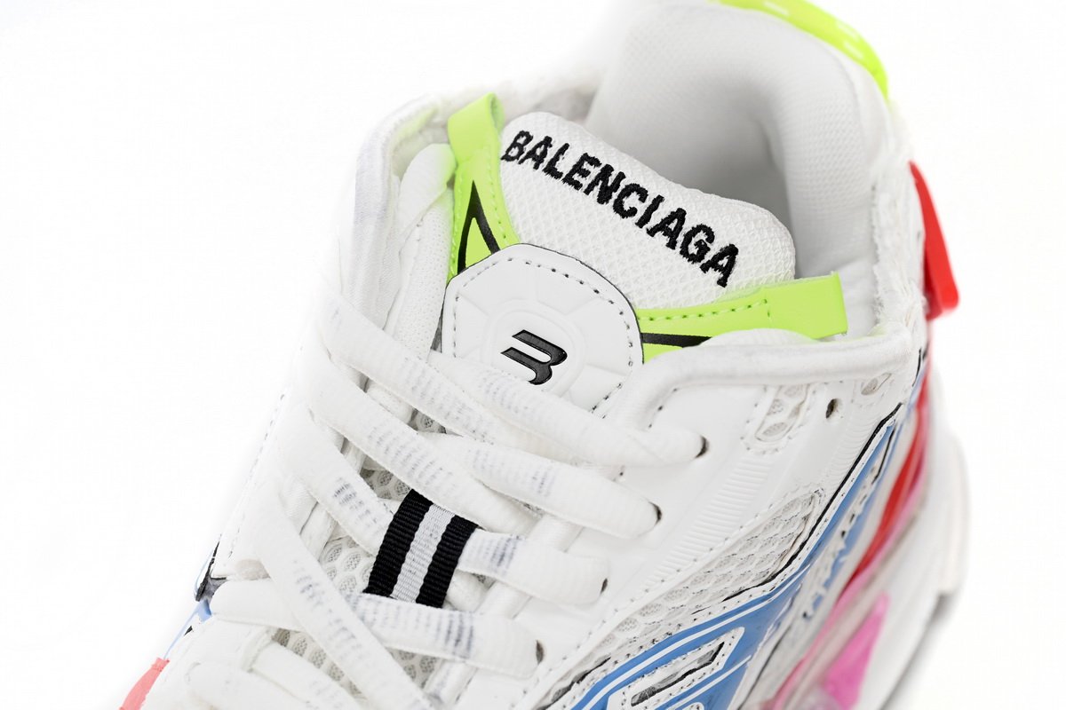 Balenciaga Runner White Blue Red 677402 W3RB6 9645 - Image 7