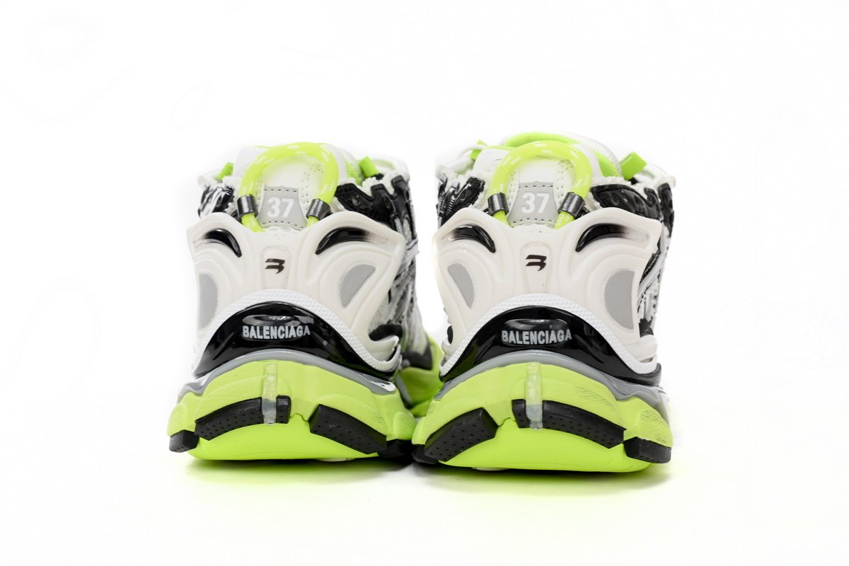 Balenciaga Runner Black white, and Yellow 677402 W3RBP 1093 - Image 3