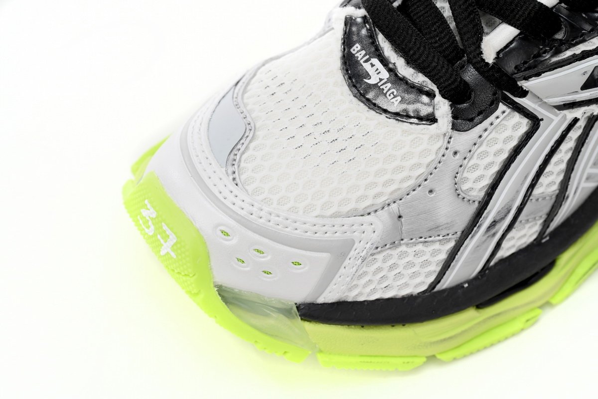 Balenciaga Runner Black white, and Yellow 677402 W3RBP 1093 - Image 7