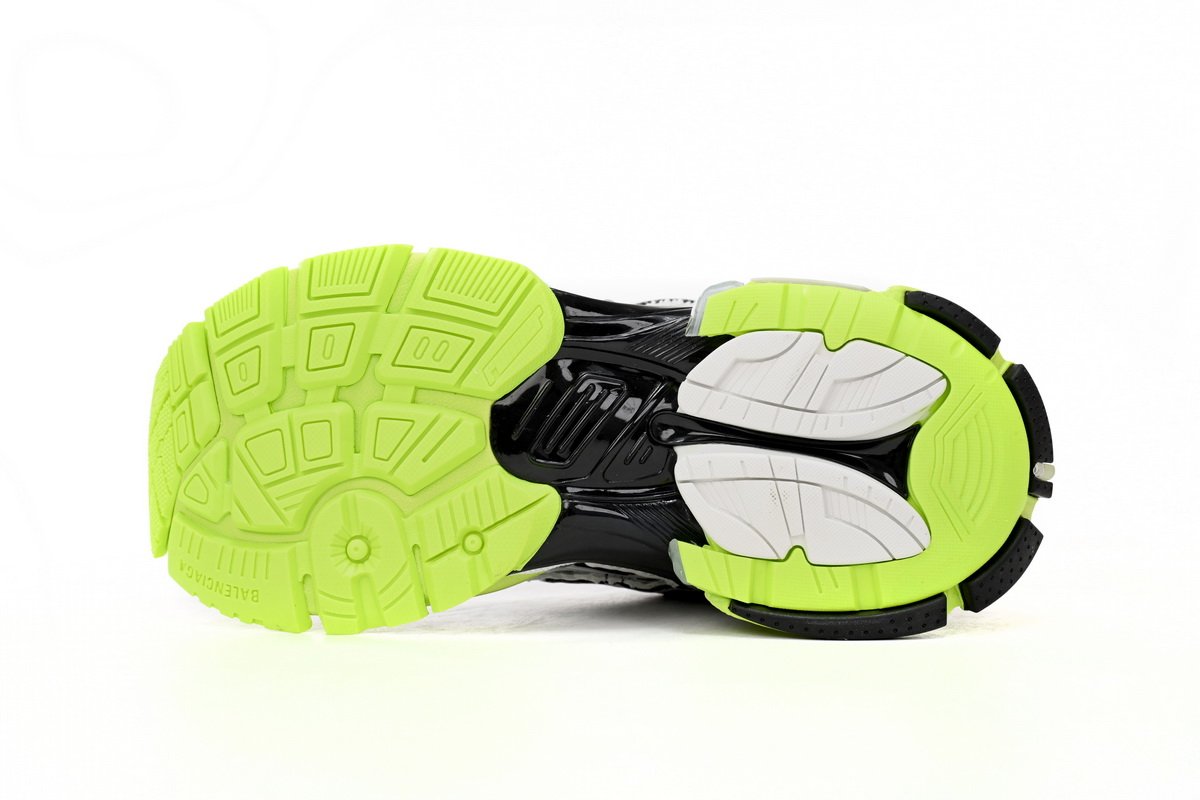 Balenciaga Runner Black white, and Yellow 677402 W3RBP 1093 - Image 6