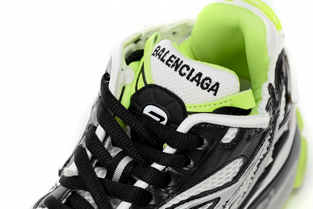 Balenciaga Runner Black white, and Yellow 677402 W3RBP 1093 - Image 11
