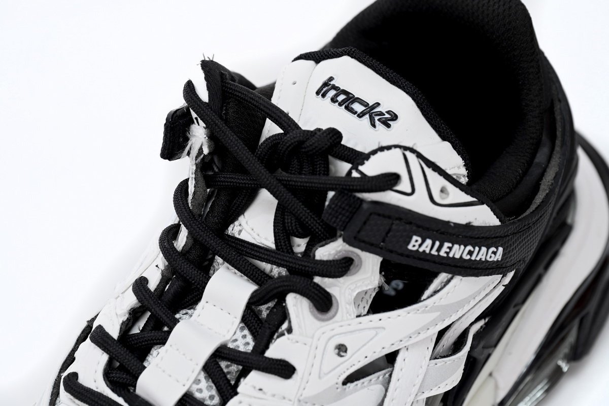 Balenciaga Track 2 Sneaker Black And White 568614 W2GN3 1090 - Image 4
