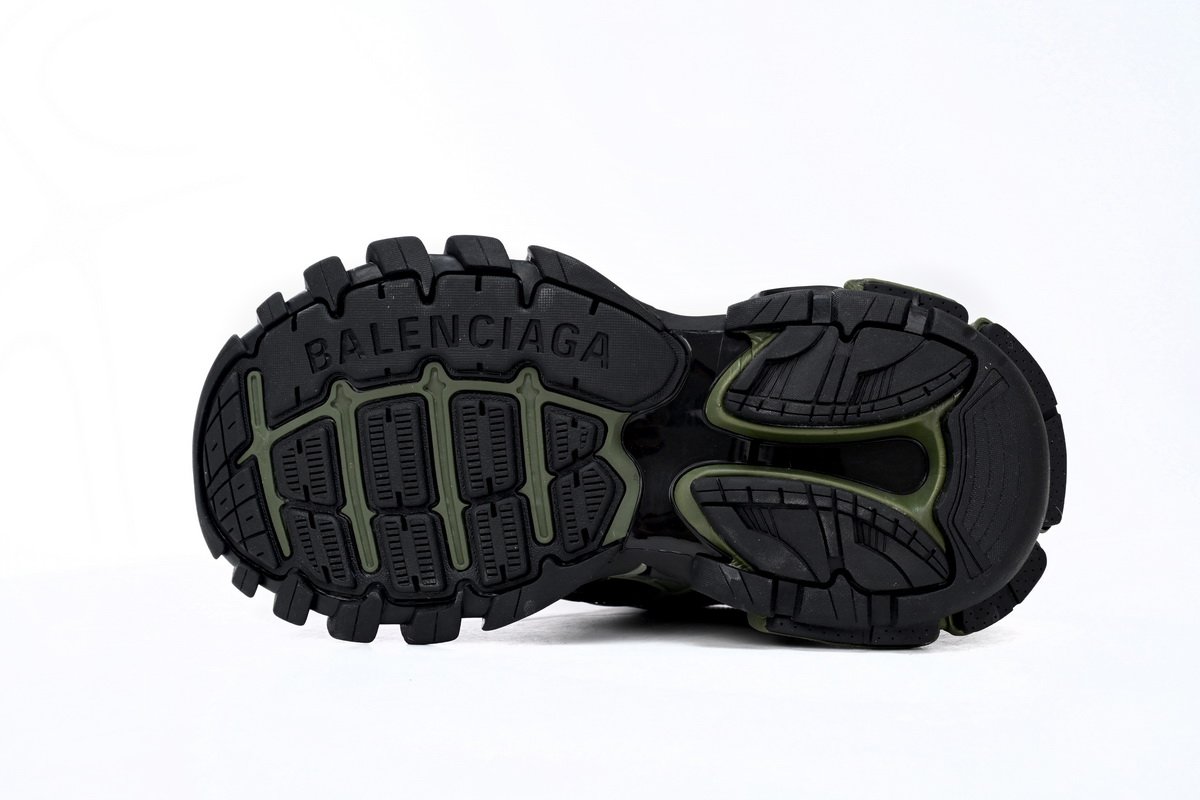 Balenciaga Track 2 Sneaker Military Black 568614 W3AE1 2311 - Image 11