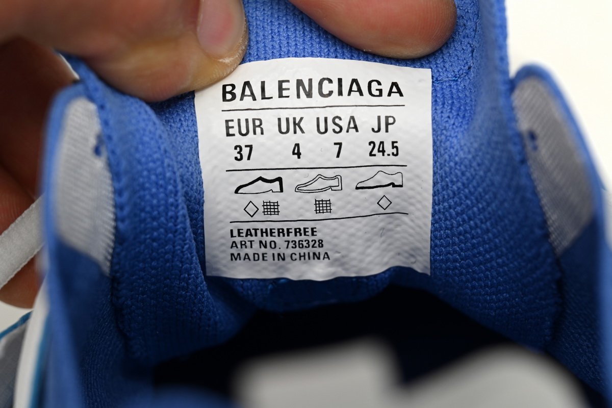 Balenciaga Track Black Rice Grey White Blue 736328 W3SKC 9040 - Image 12