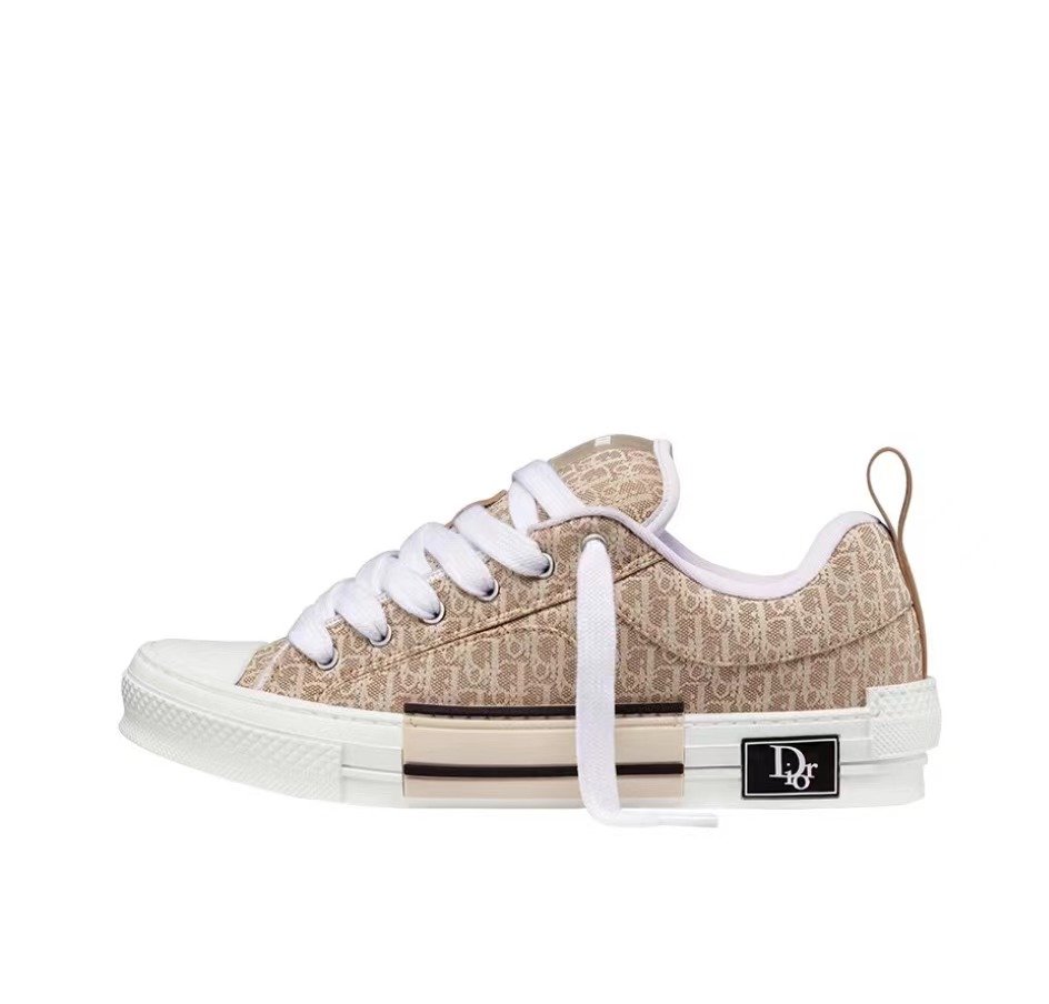 Dior B23 Skater Low Top Beige Dior Oblique Jacquard 3SN292ZUY_H100