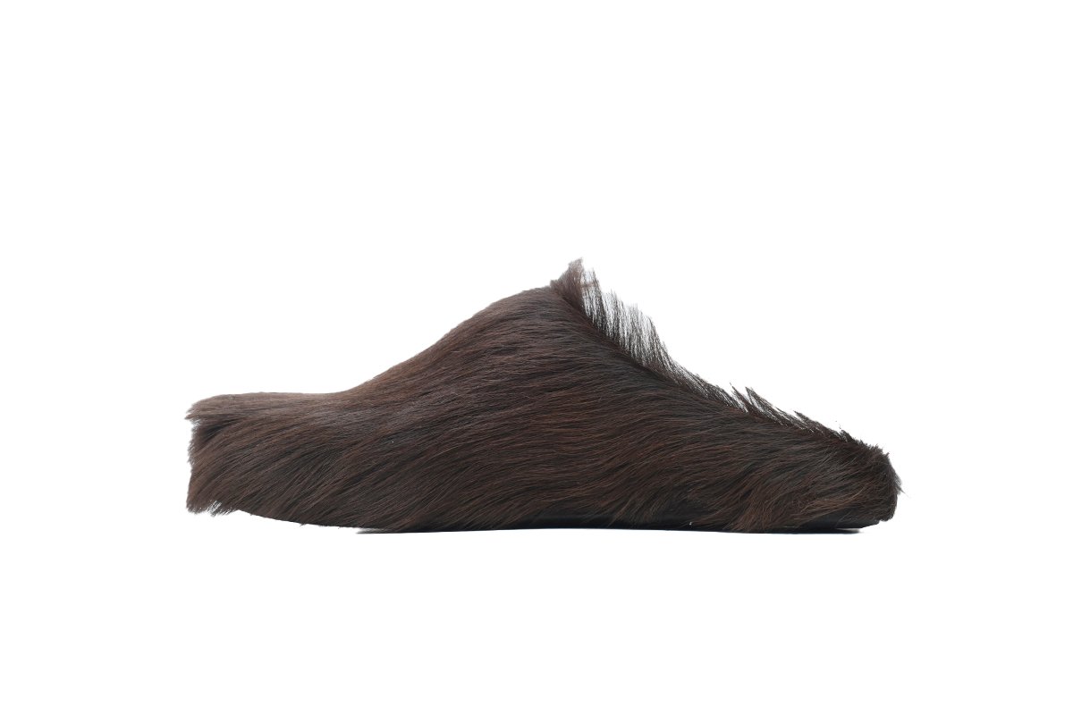 Marni Long-hair Calfskin Fussbett Sabot Brown SBMS004601P412200M37 - Image 2