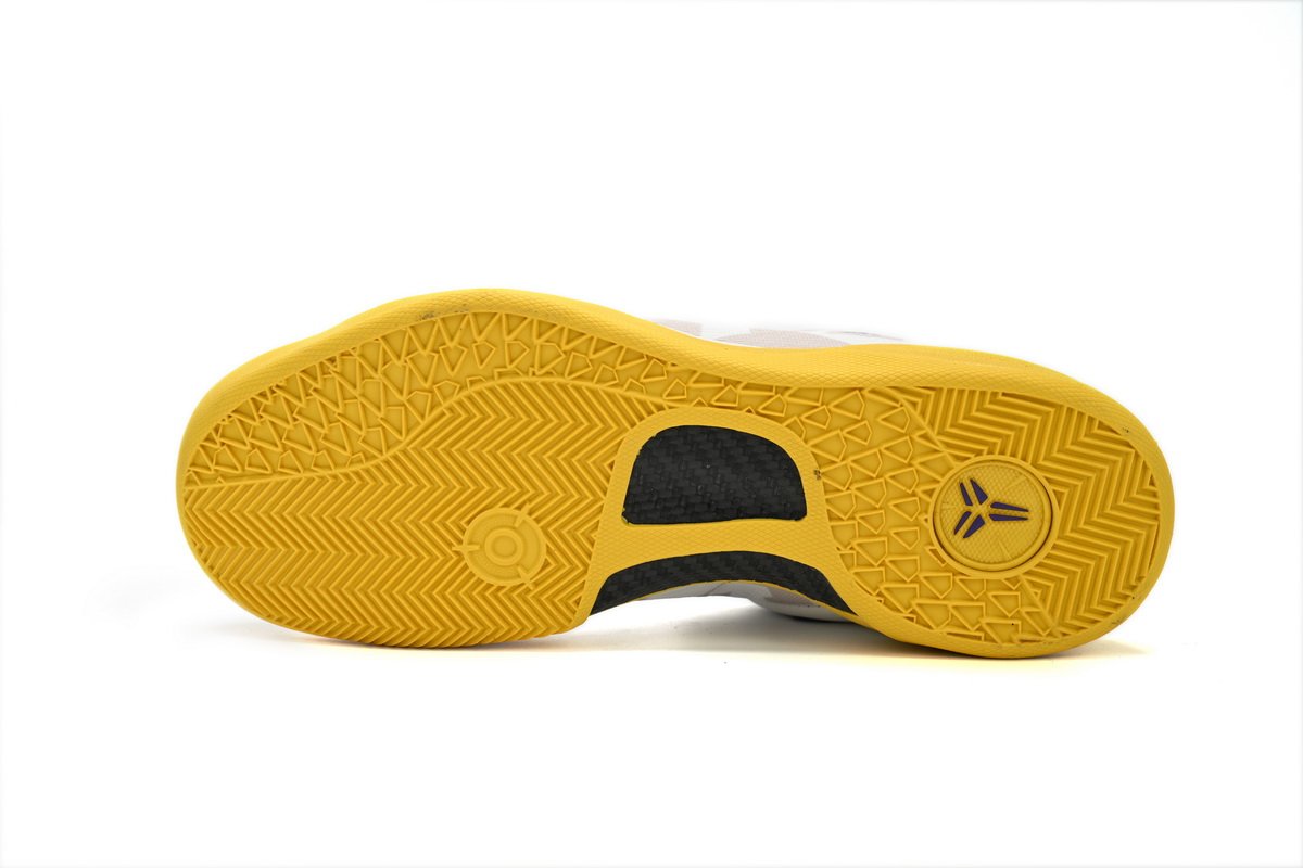 Nike Kobe 8 Low White/Purple-Yello 555035-101 - Image 11
