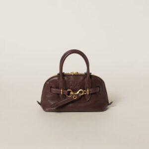 Aventure Nappa Leather Handbag Shrubby Oak Color
